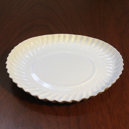 Bandejas Redondas Cartón blanco con polipropileno transparente - Pesada