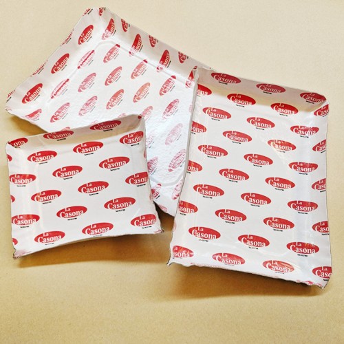 Bandejas Rectangulares Cartón Offset laminado con PP - Pesada